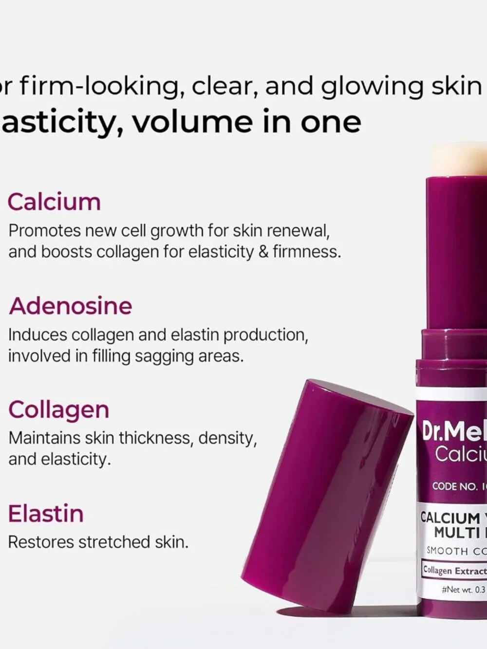 Dr.Melaxin Collagen Multi Balm Stick, Calcium & Adenosine Korean Wrinkle Stick